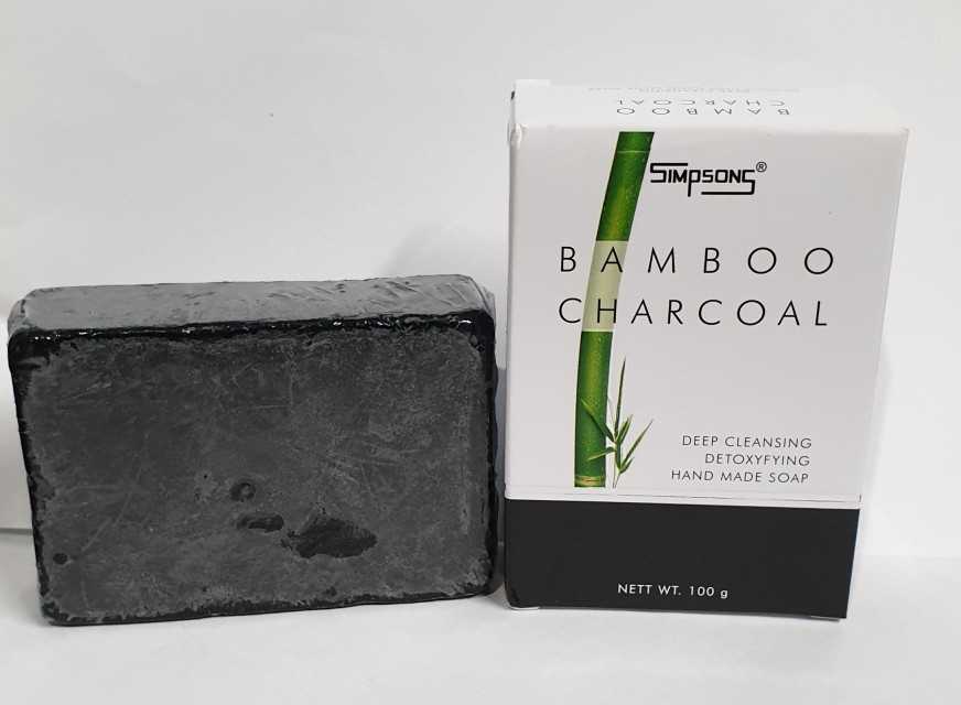 Simpsons Bamboo Charcoal Soap - Deep Cleansing and Detoxifying Bar